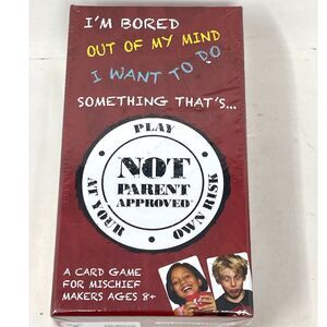 Not Parent Approved Card Game for Mischief Makers Age 8+ 4-10 Players New Sealed